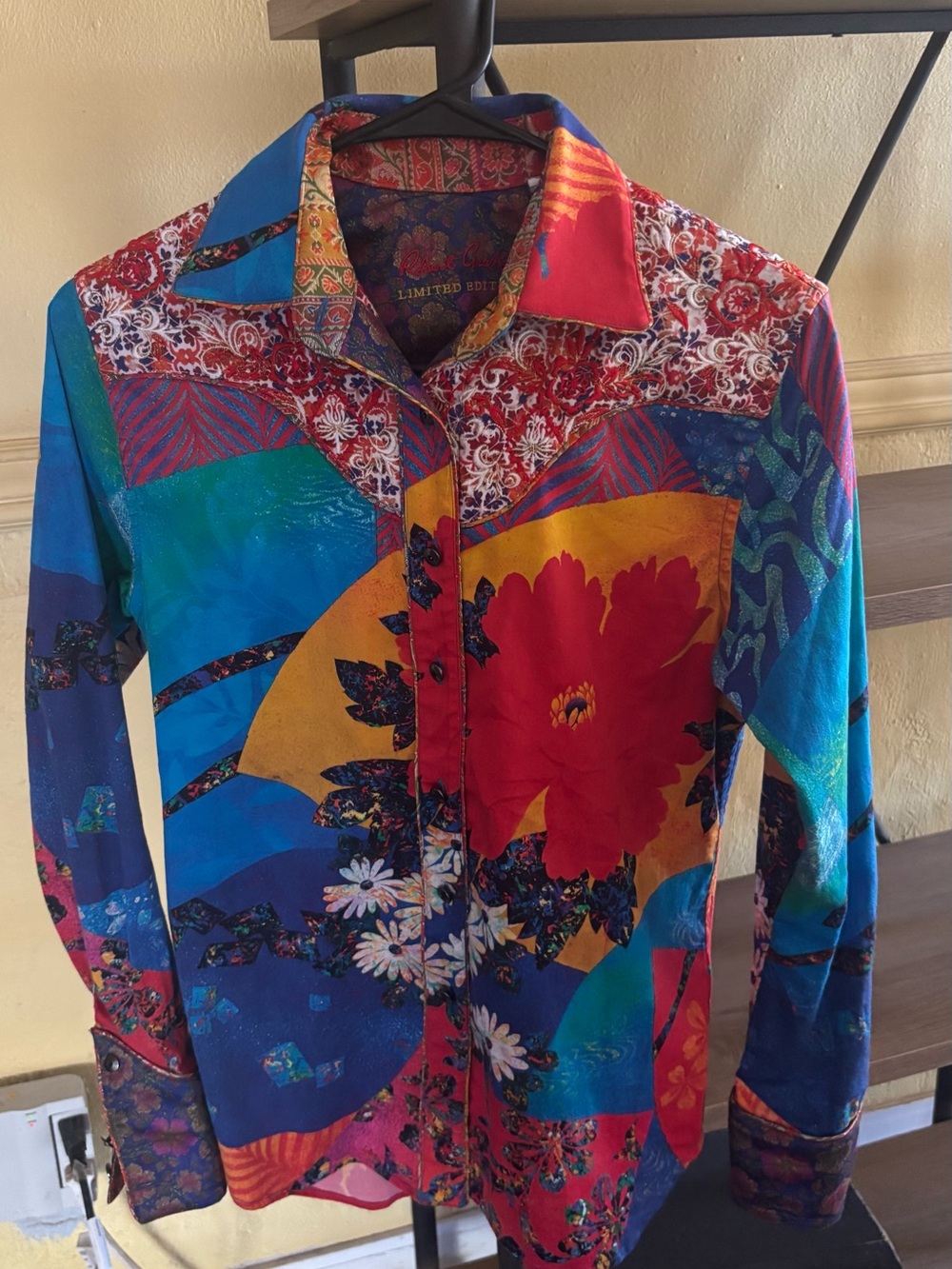 Robert Graham Multicolor Blue Purple Red Paisley Shirt